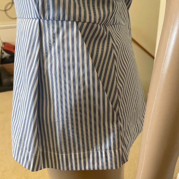 NWT Theory Ballise Striped Sleeveless Peplum Top, Size Medium - Picture 6 of 9